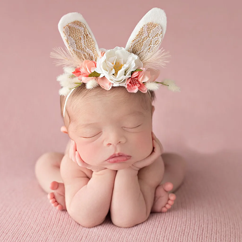 

hair bands for baby girls Unisex headwear kids Photo headband child camellia wreath holiday simulation flower hair band L0612