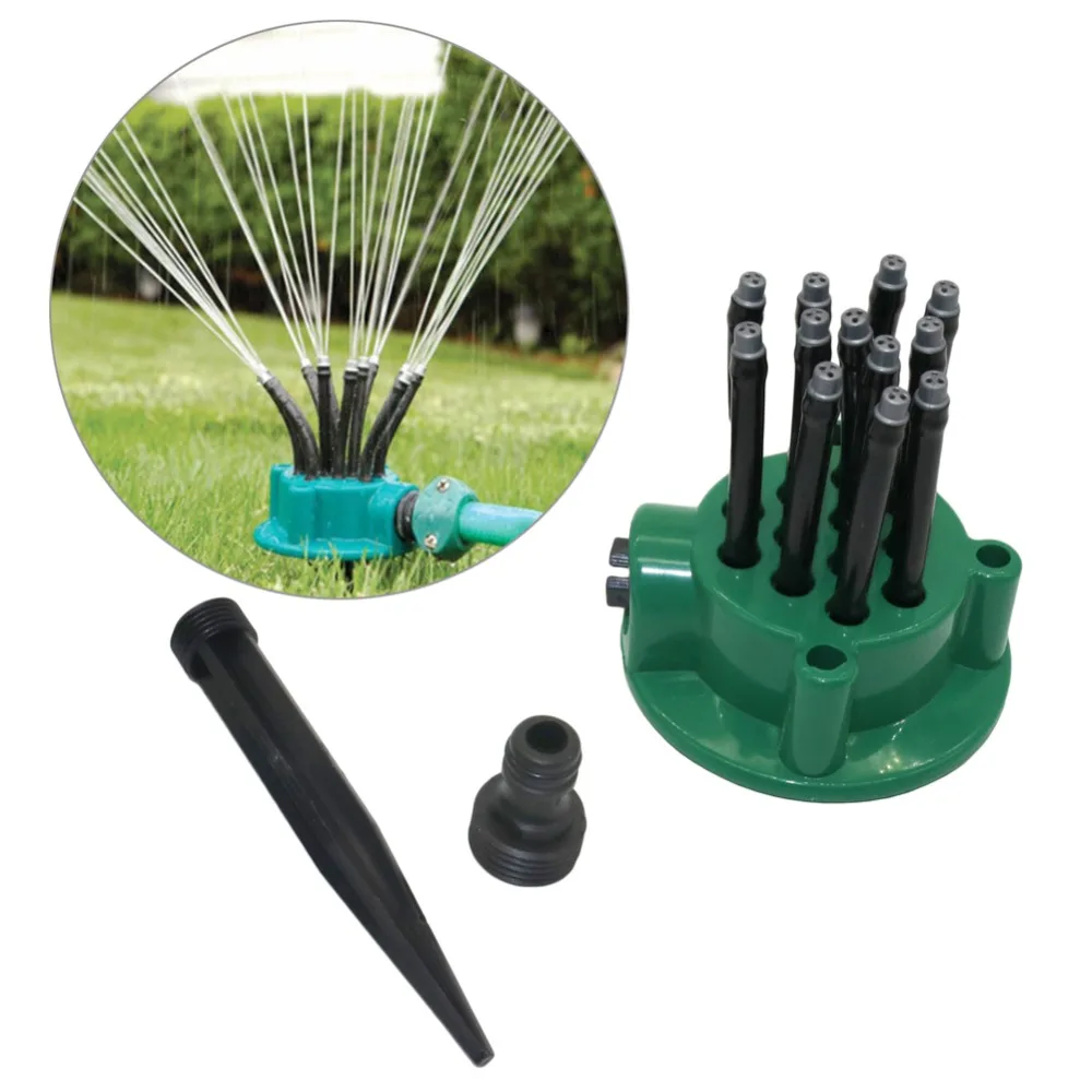 Garden Automatic multi head sprinkler 360 Degrees Lawn Irrigation
