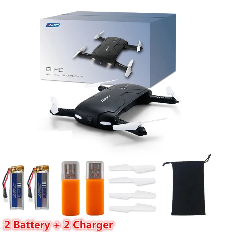 JJRC H37 ELFIE WiFi FPV Quadcopter Mini Dron Foldable Selfie Drone RC Drones with Camera HD FPV Professional RC Helicopter Gift