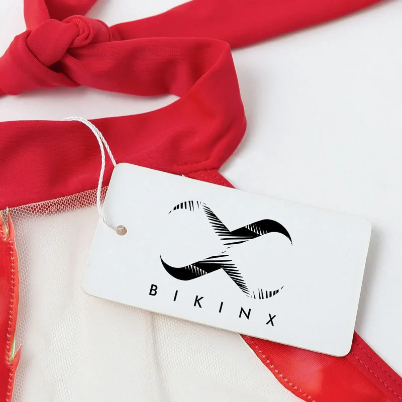 Bikinx, прозрачный купальник, сдельный, сетка, Бразильское бикини, лето, сексуальный купальник, пуш-ап, принт, купальник для женщин, купальник