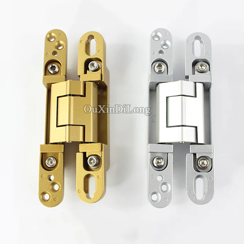 HOT 10PCS Adjustable Invisible Door Hinges Heavy Duty Hidden Concealed