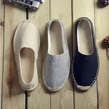 Вышивать Для женщин швейная обувь на плоской подошве; Лоферы без шнуровки; Повседневная обувь Женские эспадрильи конопли; парусиновая обувь на плоской подошве размера плюс; большие размеры 35-45, SD88