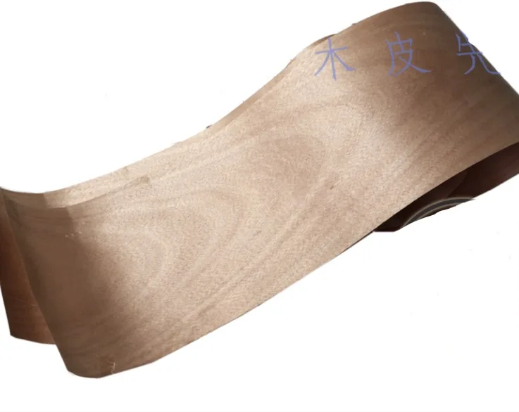 

5Pieces/Lot L:2.5Meters Width:16cm Peach Core Wood Veneer Loudspeaker Shell Veneer(back non woven fabric)