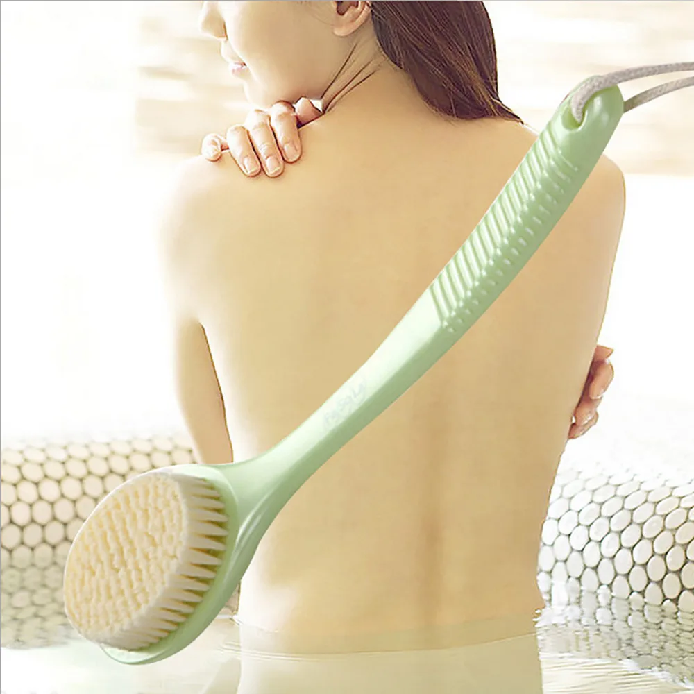 

1Pcs Long Handle Hanging Soft Mesh Back Body Bath Shower Scrubber Brush Sponge Brushes rub back Adult bath brush s
