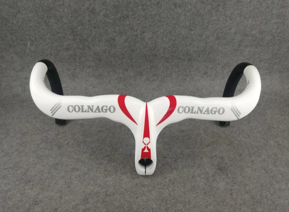 Глянцевый матовый руль Colnago c59 c60 c64, полностью углеродный руль для шоссейного велосипеда, углеродный руль для велосипеда, черная, красная, белая, золотая