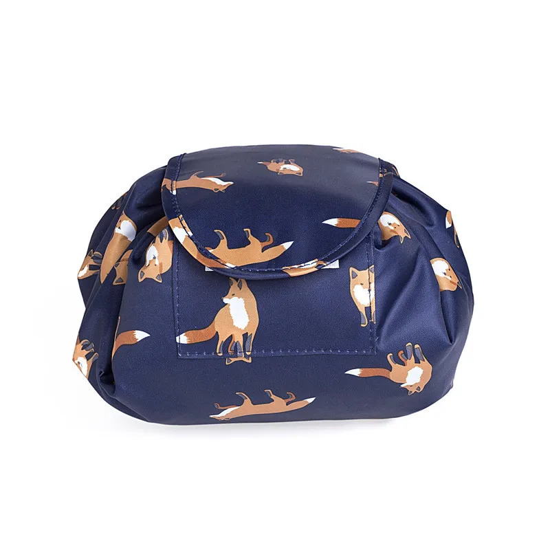

2018 new Creative Lazy Cosmetic Bag Large Capacity Portable Drawstring Storage Artifact Magic Travel Pouch Simple Cosmetic Bag
