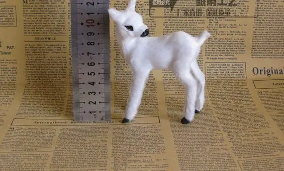 

Модель оленя sika 9x12 см, имитация белого оленя из полиэтиленовой смолы, ручная работа, украшение для дома, подарок a2511