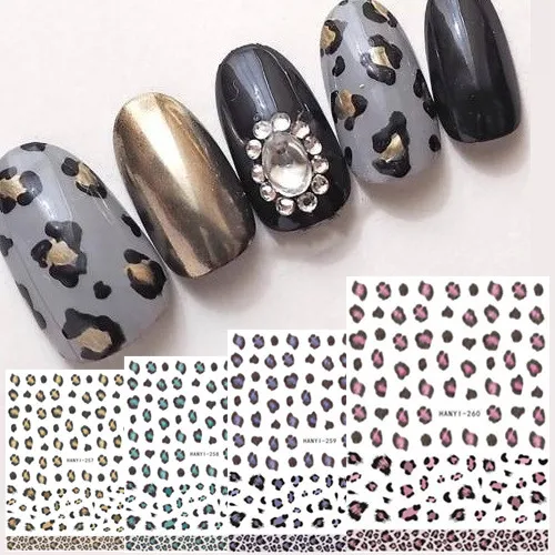 

3d nail art sticker nail decal SOLONAIL hanyi-245 animal flewrs decals tools decoration nail sticker