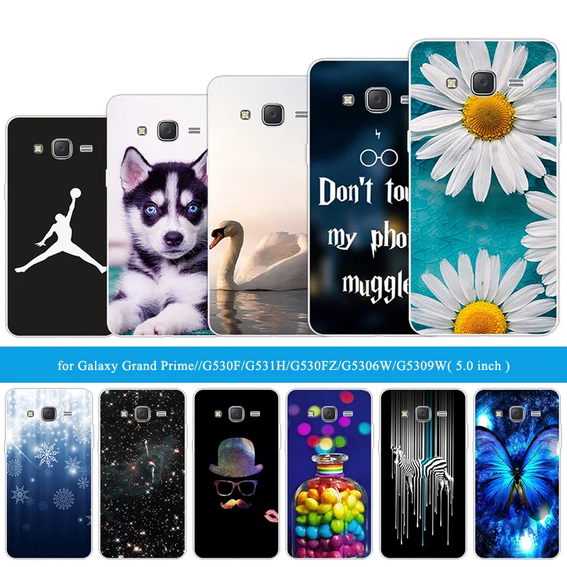 Чехол для Samsung Galaxy Grand Prime G530 G530H G531 G531H G531F SM Мягкий чехол из ТПУ Funny Cat|Бамперы| |