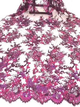 

top quality Sophia-1.1207 french lace fabric african lace fabric with embroidery mesh tulle fabric