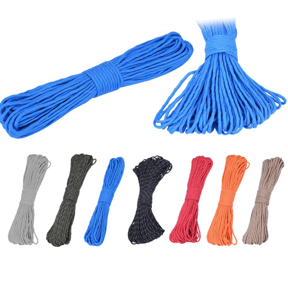31M/100ft 4MM Diameter Reflective String Windproof Tent Rope Guy Line