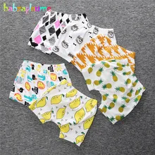 Летние детские шаровары, спортивные шорты для маленьких девочек и мальчиков, брюки, хлопковые милые детские штаны из хлопка с рисунком, BC1662-1