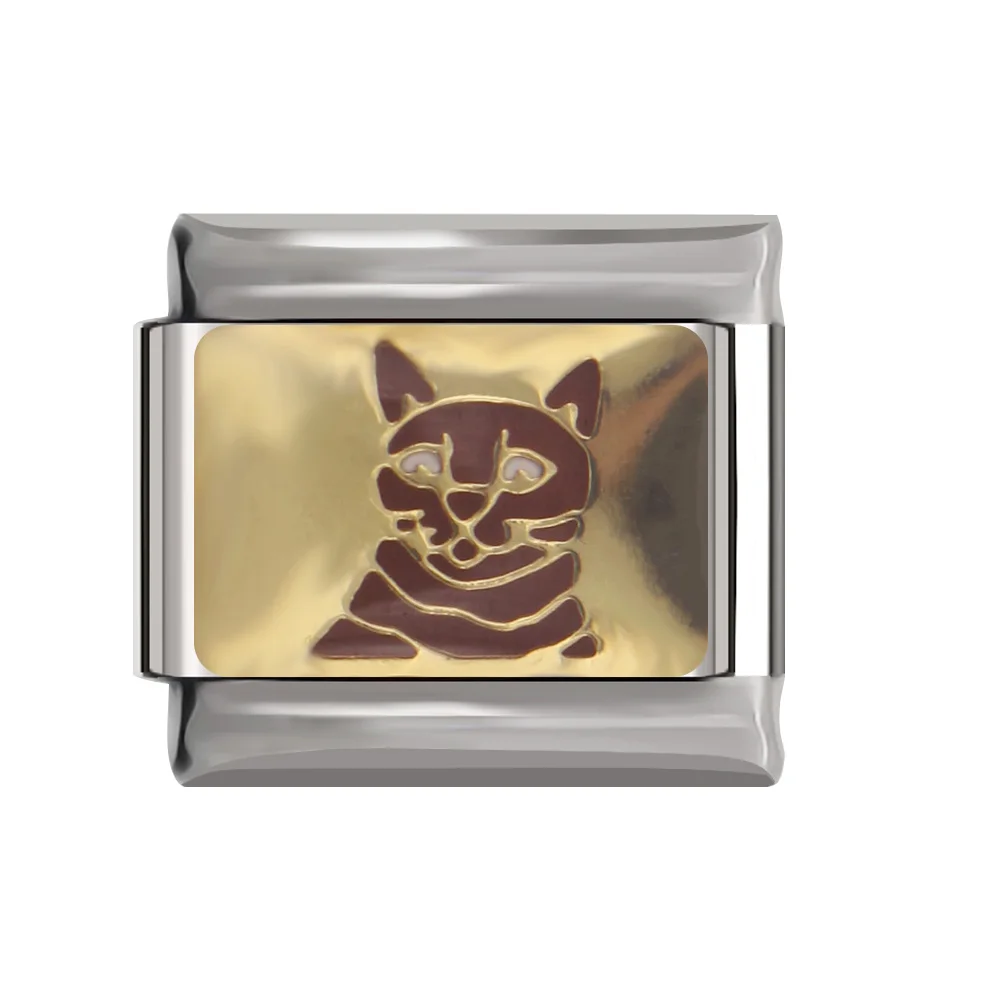 Hapiship 9mm Width Original Daisy Animal Cat Dog Horse Rabbit Lion Bear Wolf Sheep Charm Fit Bracelet Stainless Steel Link DJ42A Hapiship 9mm Width Original Daisy Animal Cat Dog Horse Rabbit Lion Bear Wolf Sheep Charm Fit Bracelet Stainless Steel Link DJ42A