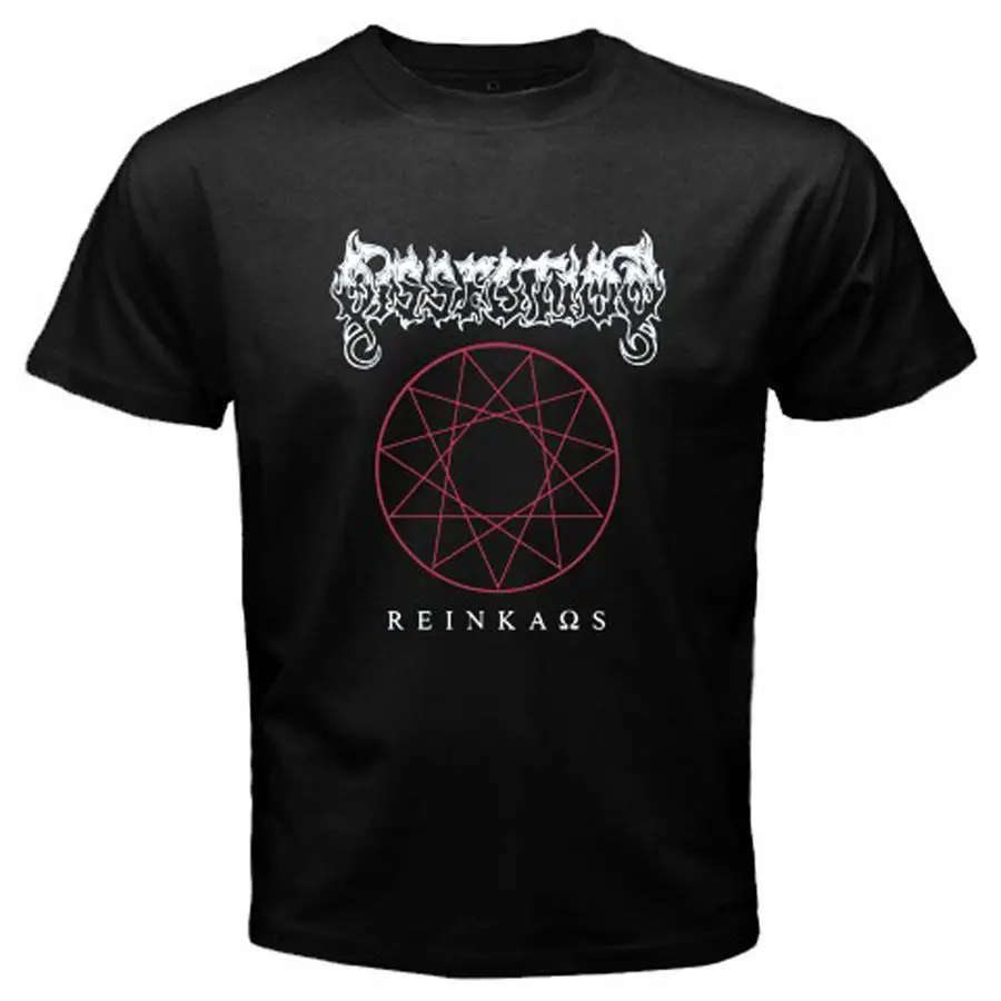 Новый рассечение * Reinkans Death Metal рок-группа Для мужчин черный футболка Размеры S к 3XL