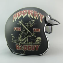 Dot Torc T57 DIRTY RAT 3/4 Open Face Harley Vintage Motorcycle Helmets retro scooter helmets suit anti glare sun visor