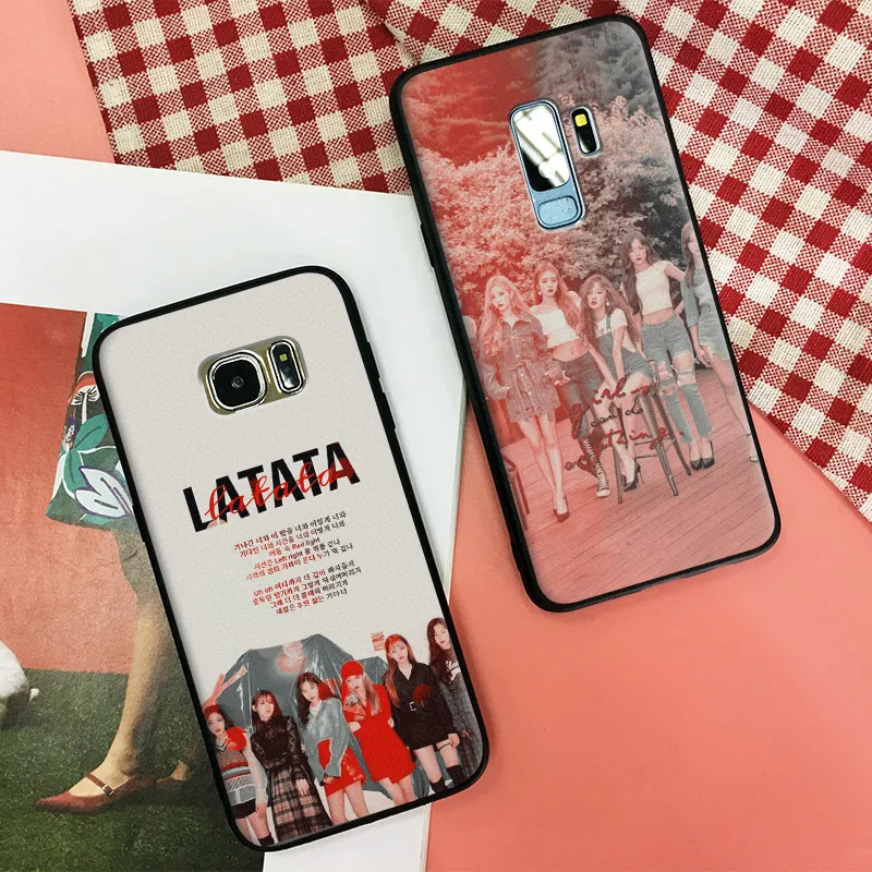 

(G)I-DLE Girl group gidle kpop Soft Silicone Phone Case Shell Cover For Samsung S7 Edge S8 S9 Plus Note 8 9