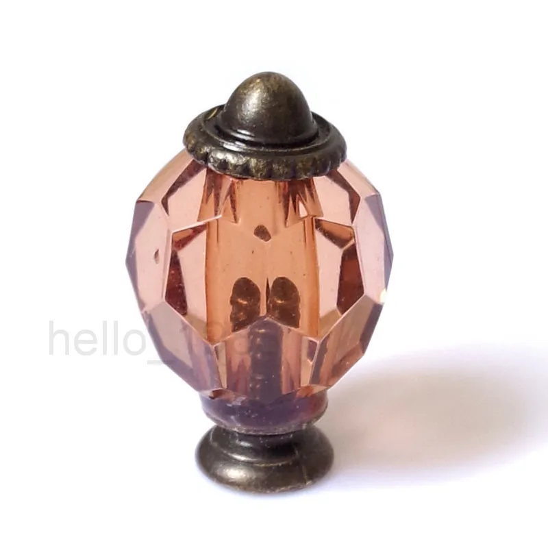

5pcs Brown Acrylic Cabinet Knob Cupboard Closet Dresser Drawer Knob Kitchen Handle Furniture Knob Pull 27mm
