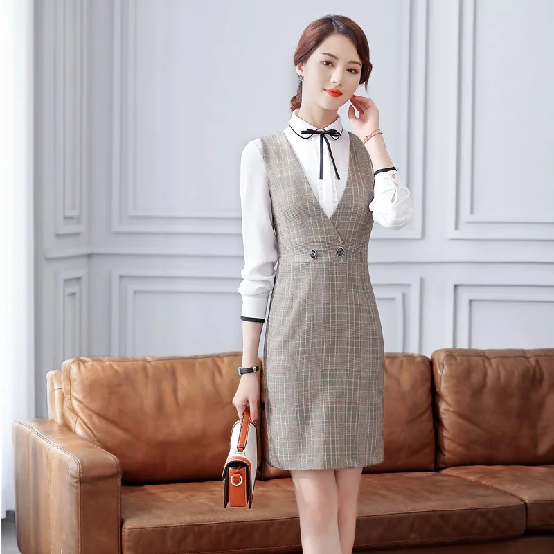

Fashion Ladies Work Dress for Women Summer Dresses Office OL Styles New 2019