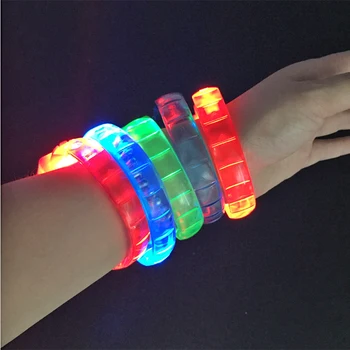 

Factory direct sale 100pcs Cartoon Luminous Toy Bracelet Colorful Rgb Light Up Toys For Holiday Party Concert Ktv Birthday Gifts