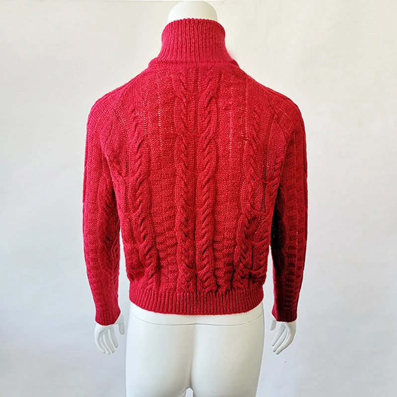 Bigsweety, новинка, модные женские укороченные вязаные свитера, водолазка, пуловеры, повседневные, короткие, на осень и зиму, теплый свитер, горячая распродажа