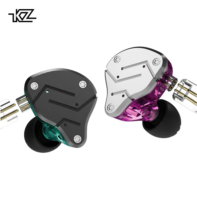 KZ ZSN Earphones 1DD+1BA Hybrid In Ear Monitor Noise Cancelling HiFi