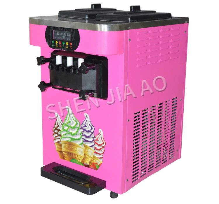 Коммерческий мягкий мороженое машина 18L/H 3 аромата сладкий конус мороженое машина R22 110 В/220 В 1 шт
