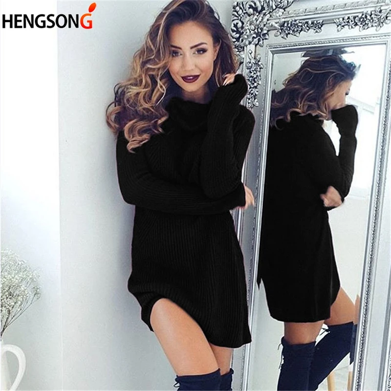 Женский длинный вязаный свитер повседневный облегающий на зиму 2019|sweater female|sweater