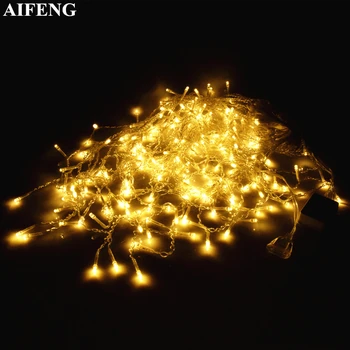 

AIFENG Christmas Garland Led Curtain Icicle String Light 110V 220V 3M 96Led 5M 216Led Icicle Fairy Light For Wedding Party Decor