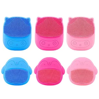 

Mini Electric Face Cleansing Brush USB Rechargeable Silicone Facial Cleanser Deep Pore Cleaning Water-Resistant Vibrating Massag