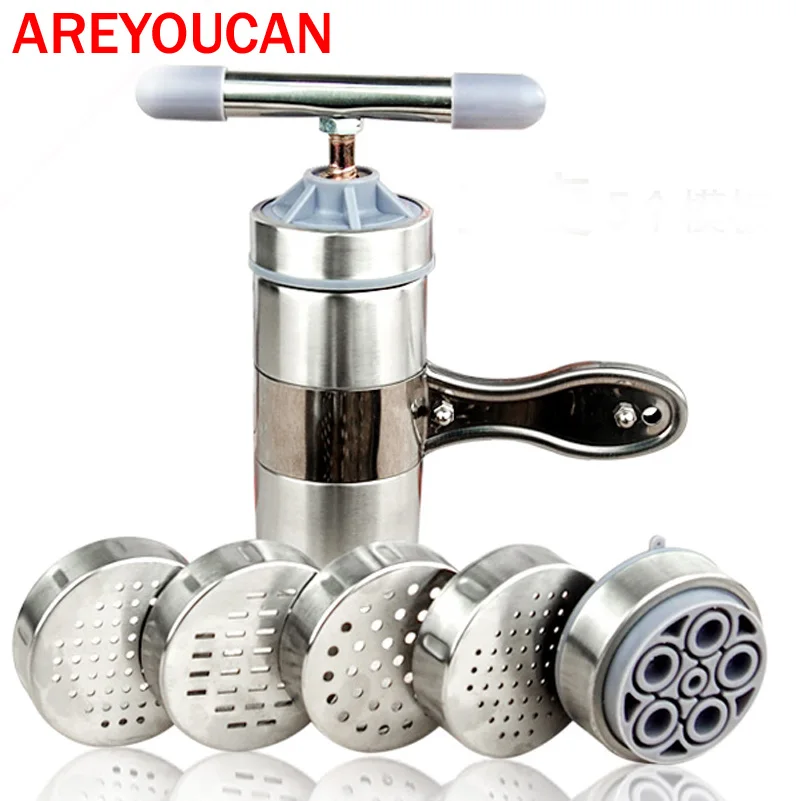 5 Mode Stainless Steel Pasta Noodle Maker Machine Handmade Noodles Press Spaghetti Machine Para Hacer Noodles