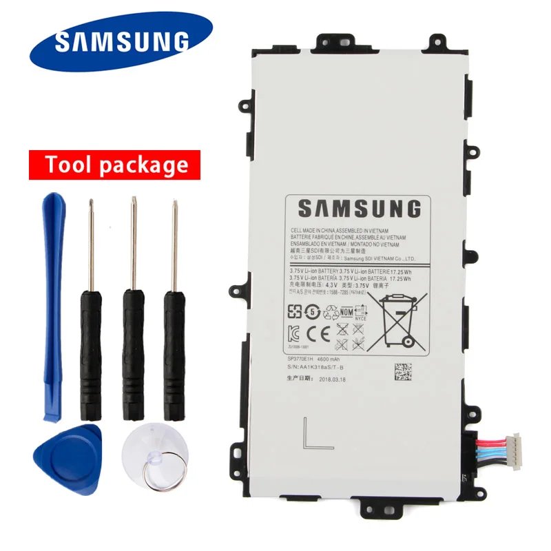 

Original Samsung High Quality SP3770E1H Battery For Samsung GALAXY Note 8.0 N5100 N5120 N5110 4600mAh
