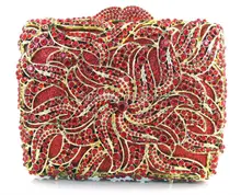 Two Sided Crystal Fashion Exquisite Crystal Evening Bag Noble Elegant Clutch Bags Handbags arty Bag Rhinestones