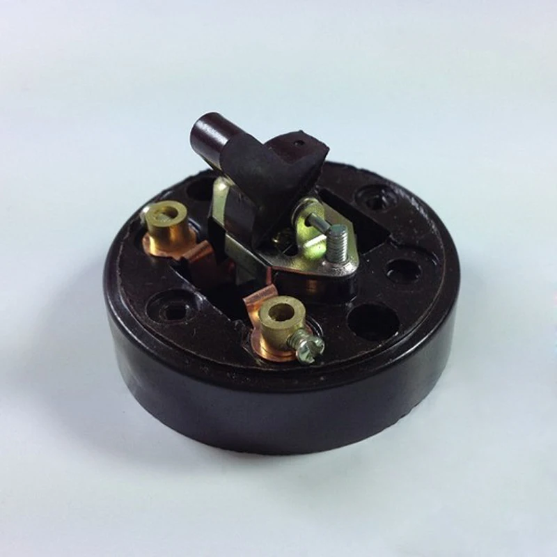 12 шт./лот круглый плоский переключатель одноклавишный выключатель старый