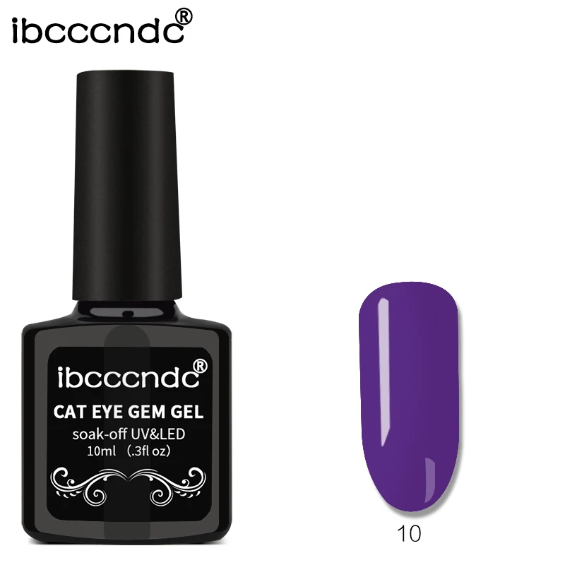 Ibcccndc новейший дизайн ногтей Магнитный Гель-лак с эффектом "кошачий глаз" 10 мл УФ Гель-лак для ногтей лак с 3D эффектом магнит Стик Magic Nails - Цвет: 10