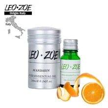 Мандарин эфирное масло известный бренд LEOZOE сертификат происхождения Италия идентификация ароматерапия высокое качество мандариновое масло 10 мл