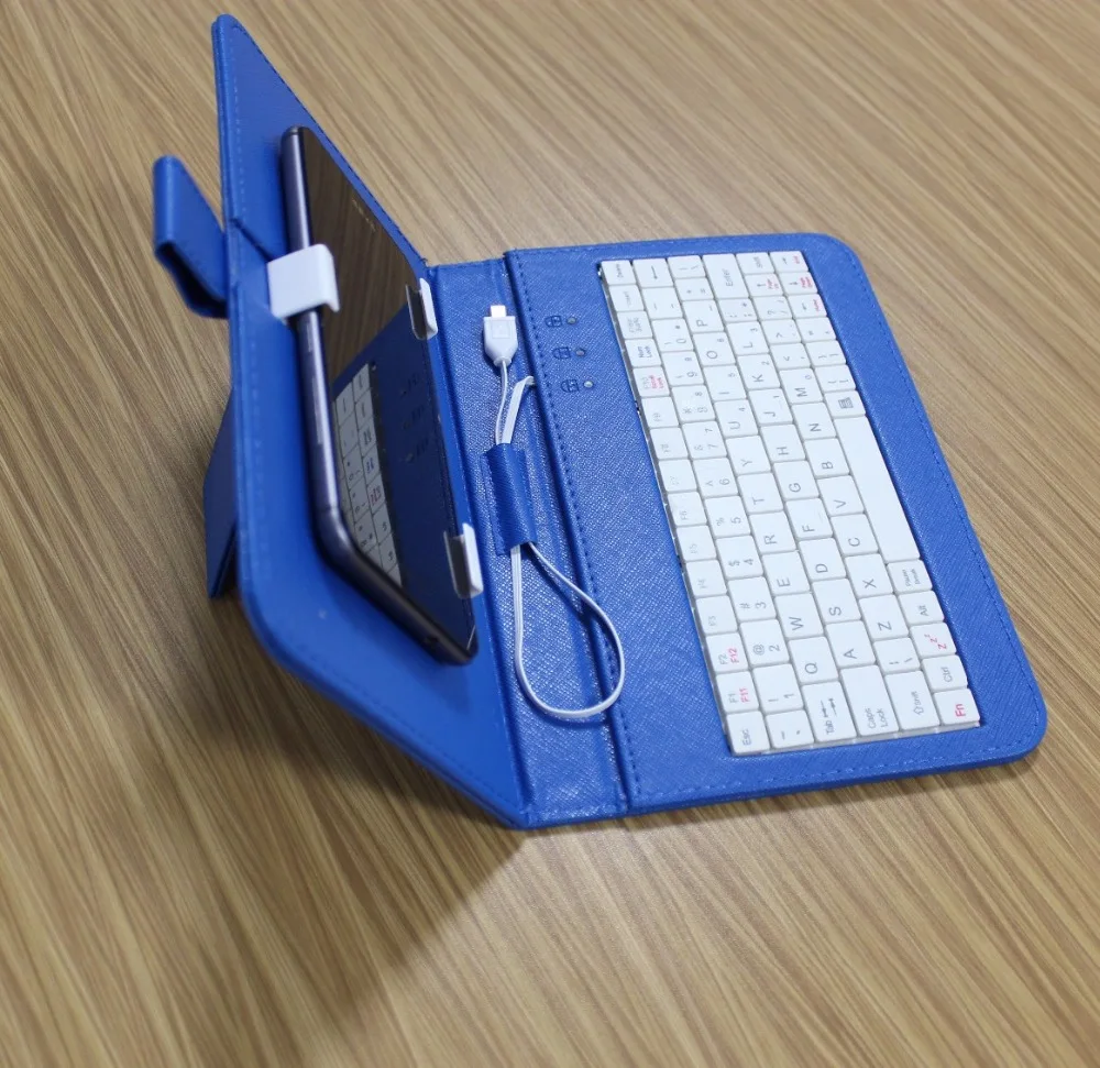 Цветной кожаный чехол для смартфона se откидной Чехол проводная OTG USB клавиатура