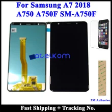 Супер AMOLED ЖК-экран для samsung A7 A750F ЖК-экран A750F для samsung A7 A750F ЖК-экран сенсорный дигитайзер сборка