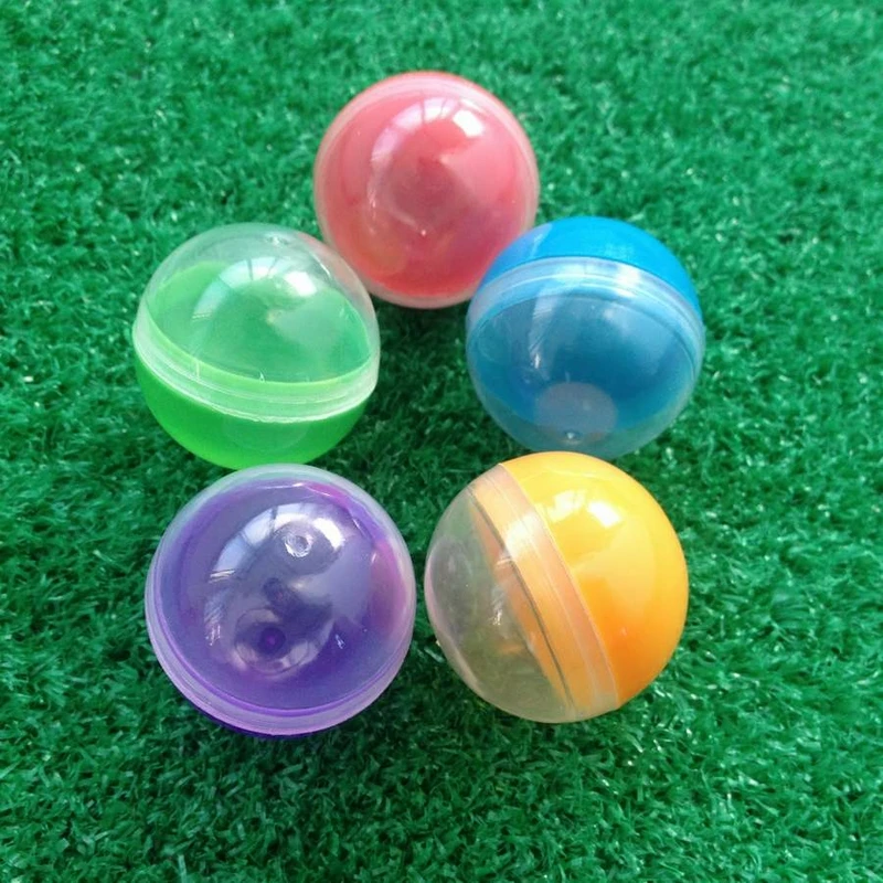

20Pieces Diameter:50mm Empty Plastic Toy Capsule Egg shell Plastic Colorful Ball Vending Machine