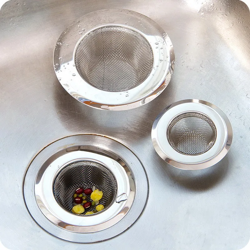 

Hot Selling New Home Kitchen Sink Drain Strainer Stainless Steel Mesh Basket Strainer Tools