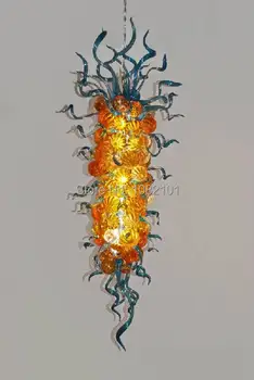 

Free Shipping Modern Rectangular Amber Chandelier