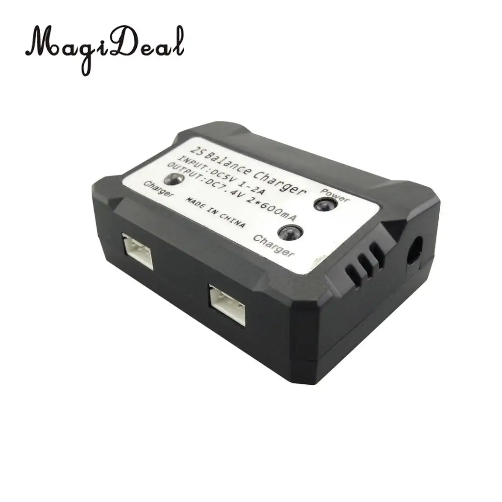 MagiDeal 2 in 1 RC Drones 2S 7.4V Balance Charger for SYMA X8C X8G X8HW Hubsan H501S H502S V262 V913 V912 B2W RC Drone Parts