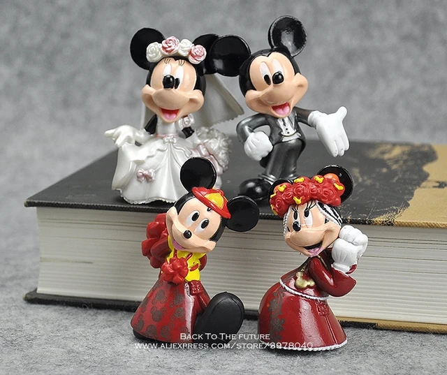 Best Offers Disney Mickey Mouse Minnie Wedding 4pcs/set 6cm Action Figure Posture Anime Decoration Collection Figurine Toy model children Best Offers Disney Mickey Mouse Minnie Wedding 4pcs/set 6cm Action Figure Posture Anime Decoration Collection Figurine Toy model children