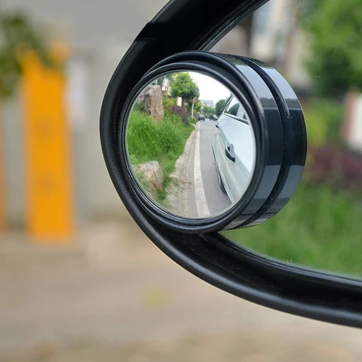 1 pair Car small round mirror 360 degree blind spot mirror reversing