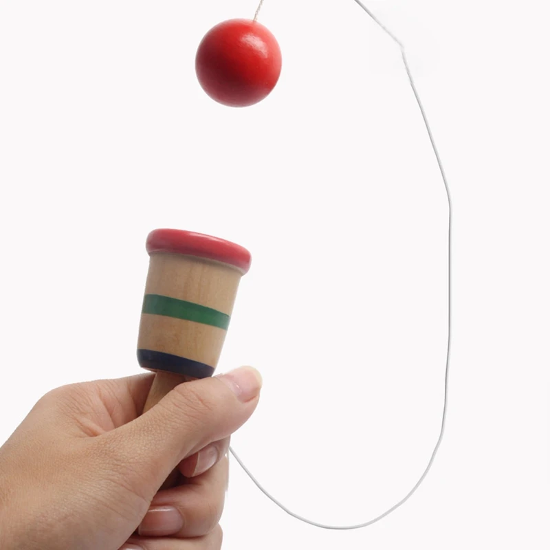 

Kendama Yo-Yo Physical Training Game Play Kids Toy Classic Puzzle Wooden Toy Train Hand Eye Coordination Ability