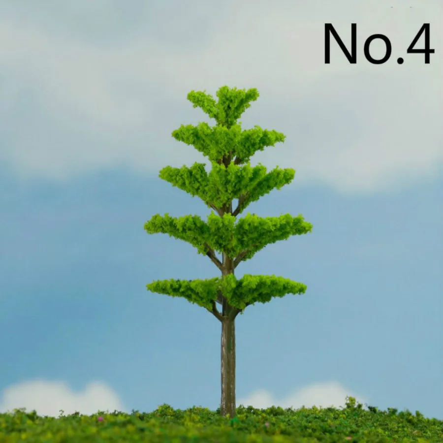 200PcsLot 1500 Scale Mini Plastic Model Trees Train Railroad Scenery for House Classroom Park Layout Scene Kids Toy (7)