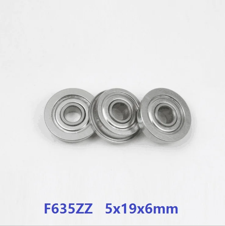20pcs/50pcs/100pcs F635ZZ F635 Z ZZ F635Z F635-2Z 5x19x6 mm Miniature flange Ball Bearing 5*19*6mm shielded flanged bearing |