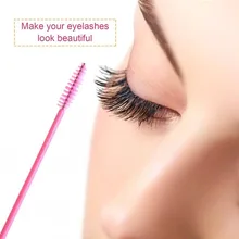 

Romatpretty 100pcs/lot Disposable Eyelash Extension Mascara Brushes with Soft Comfortable Bristles for Eyelashes