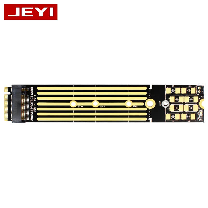 JEYI PCB110 m. 2 NVME Защитная плата твердотельный привод DIY Защита от перегрева поддержка 2280 удлиненная до 22110 - Цвет: Only Board