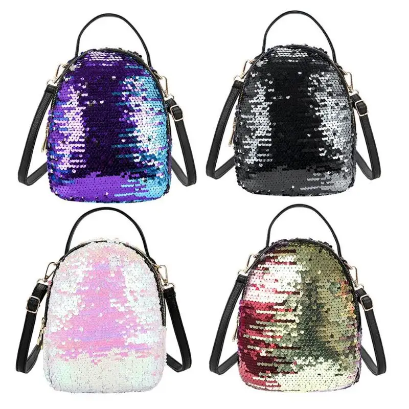 

Women Cute Rabbit Sequins Bling Backpacks Teenager Girls Small Travel Rucksack Female Mini Shoulder Bag Women Rucksack New