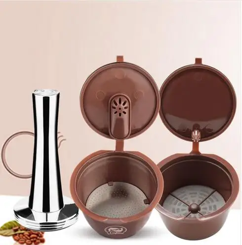 Crema кофе капсула фильтр Обновления 3-го поколения двухтипный dolcegusto многоразовые кофейные чашки корзины 41 мм вскрытия - Цвет: 1pcsNO1-1pcsNO2-1tam